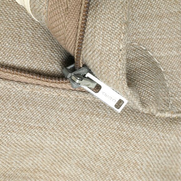 Tuomi (Finland) 70s, Linen Blend, Hook & Bar, Straight Leg - Picture 6 of 9